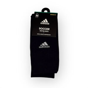 New Unisex Adidas Soccer Metro Sock Size M Black​​